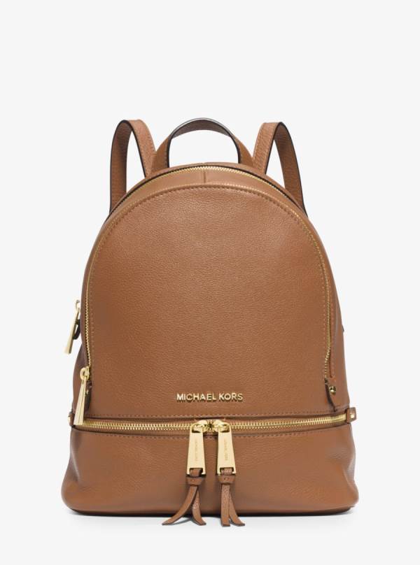 Damske Batohy Michael Kors Rhea Medium Leather Hnede - Kabelky Michael Kors Lacne | FHDWI-4237